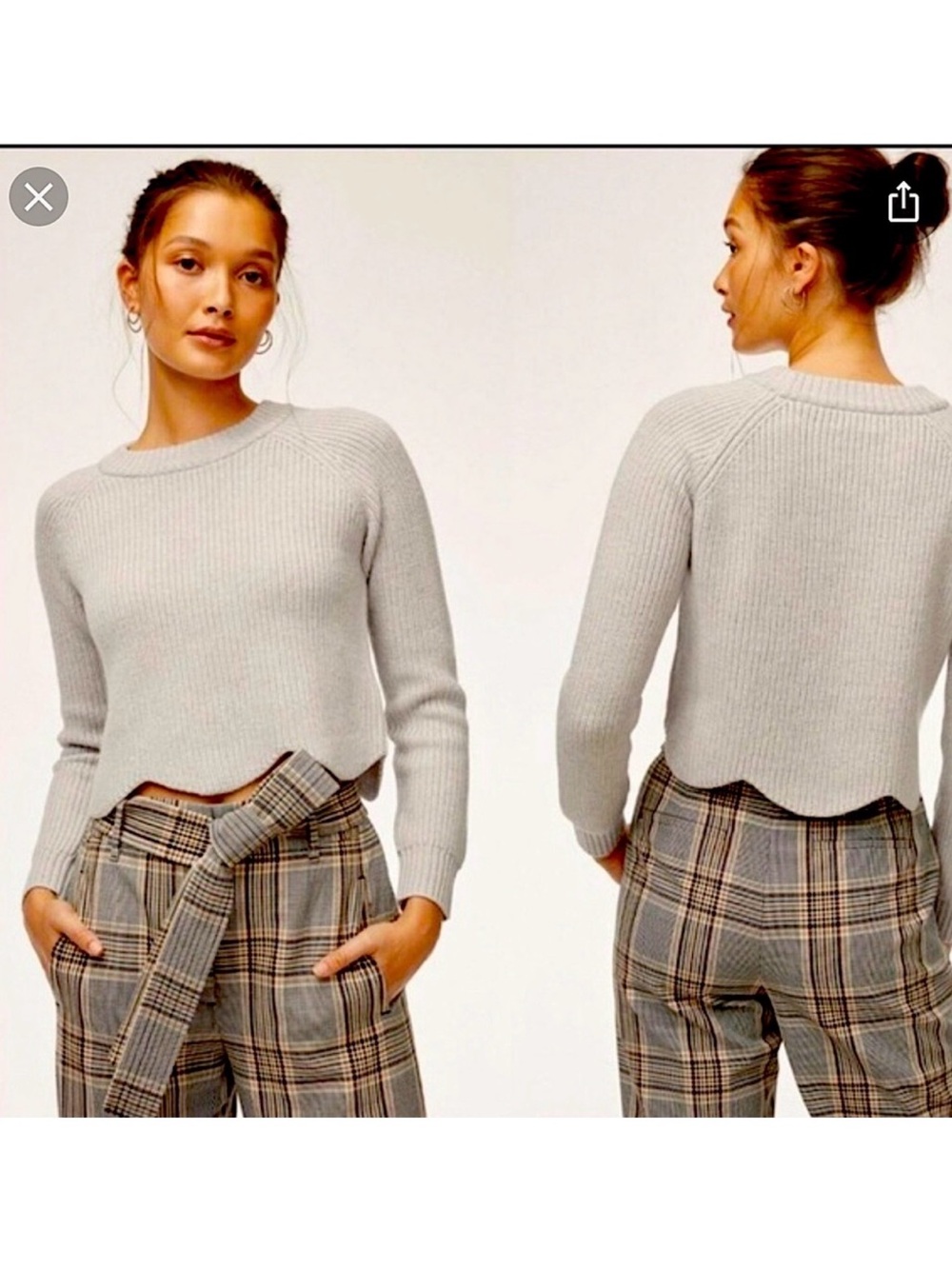 Wilfred by‎ ARITZIA Sardou Cropped Sweater medium